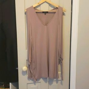 Lulus split sleeve short shift dress